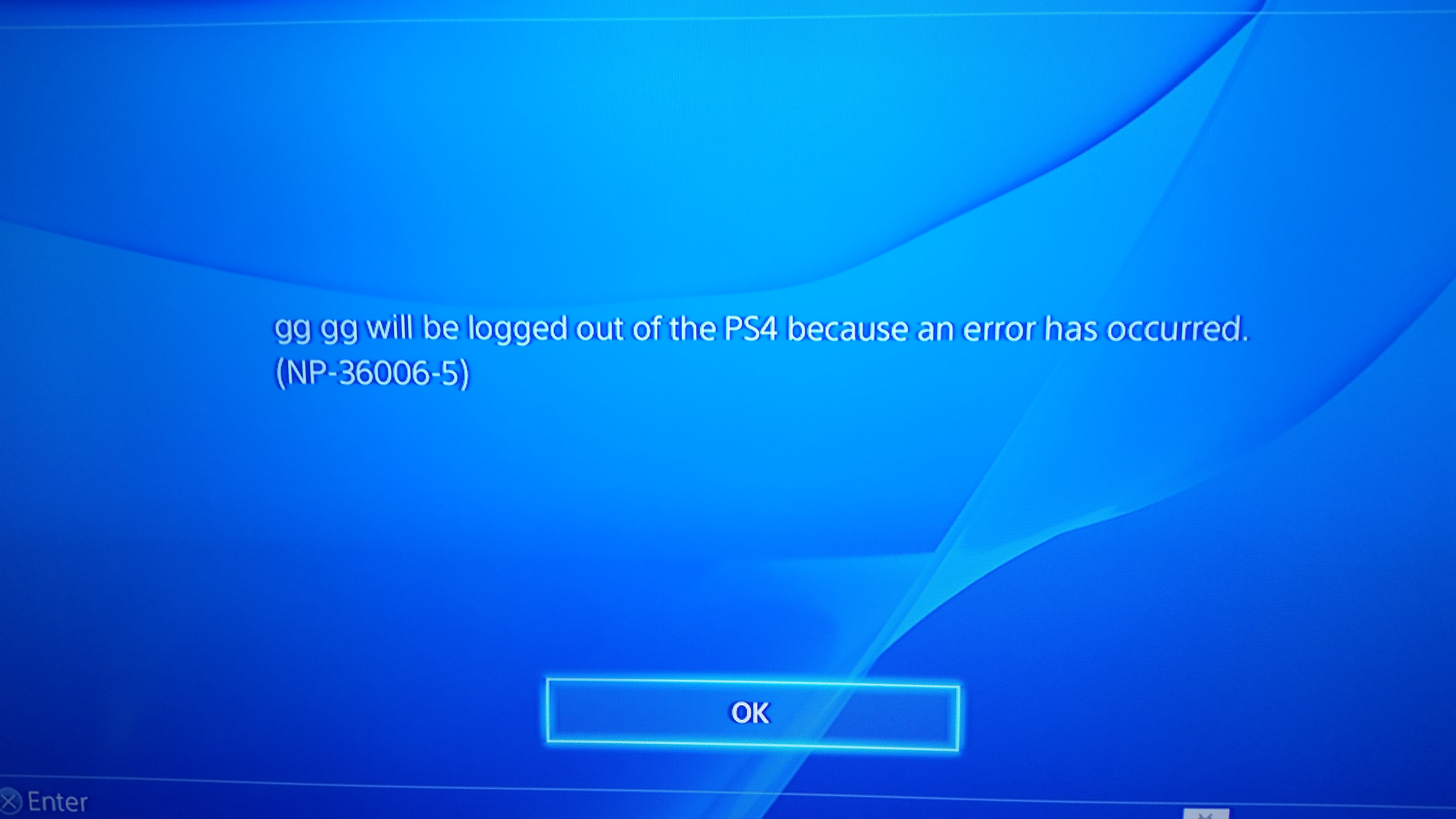 Почему на PlayStation 4 возникает NP-36006-5