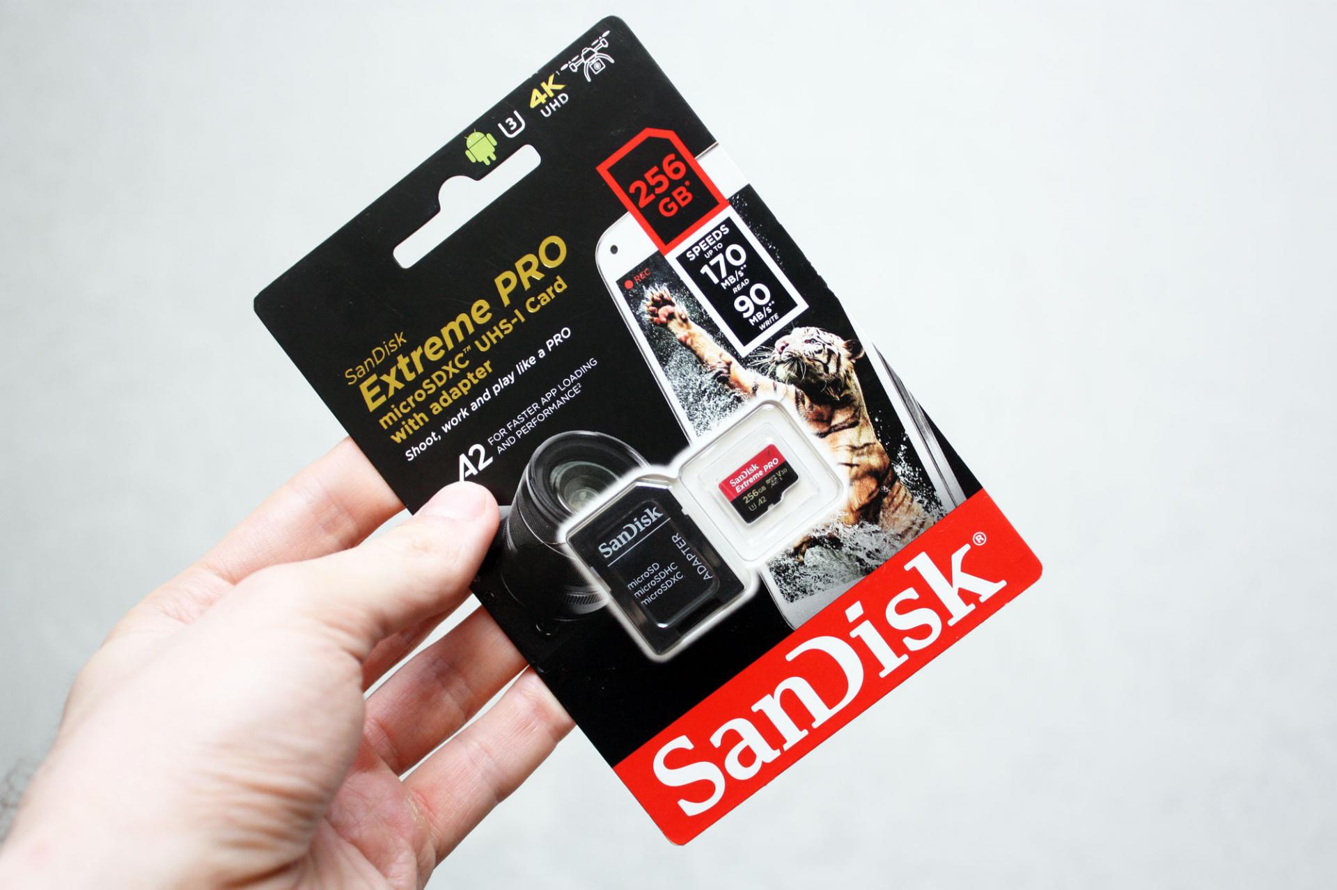 SanDisk Extreme Pro microSDXC Class 10 UHS Class 3 V30 A2